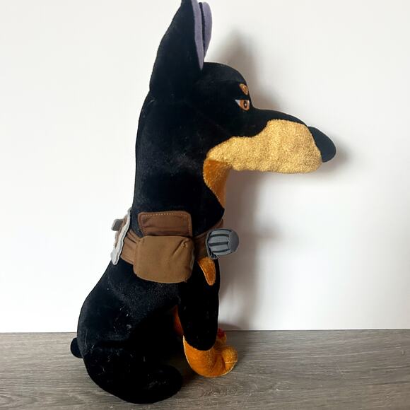 Disney Store PIXAR UP Alpha Talking Dog Plush Doberman Dog Stuff Tested Rare - Picture 2 of 6